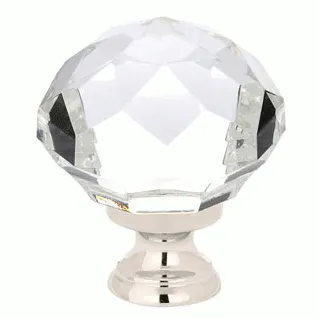1 3/4 Inch Diamond Wardrobe Knob (Polished Chrome Finish)