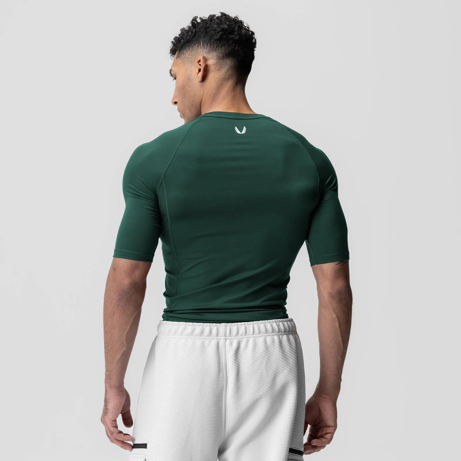 1027. WarpFlexx-Lite™ Half-Sleeve Baselayer - Forest Green