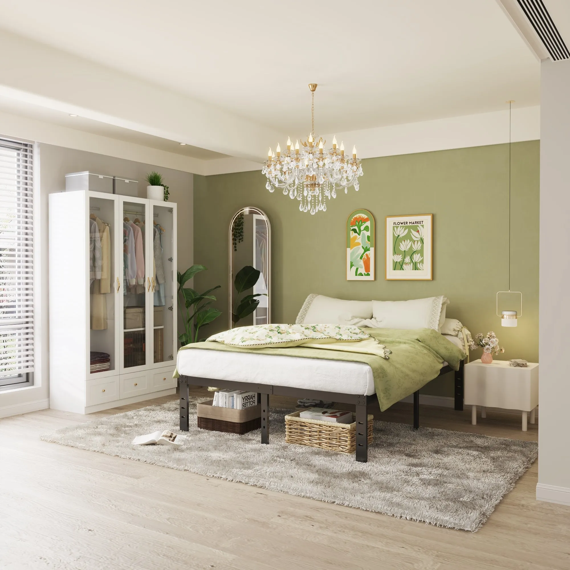 3-Door 3-Drawer Wardrobe With Elegant Design
