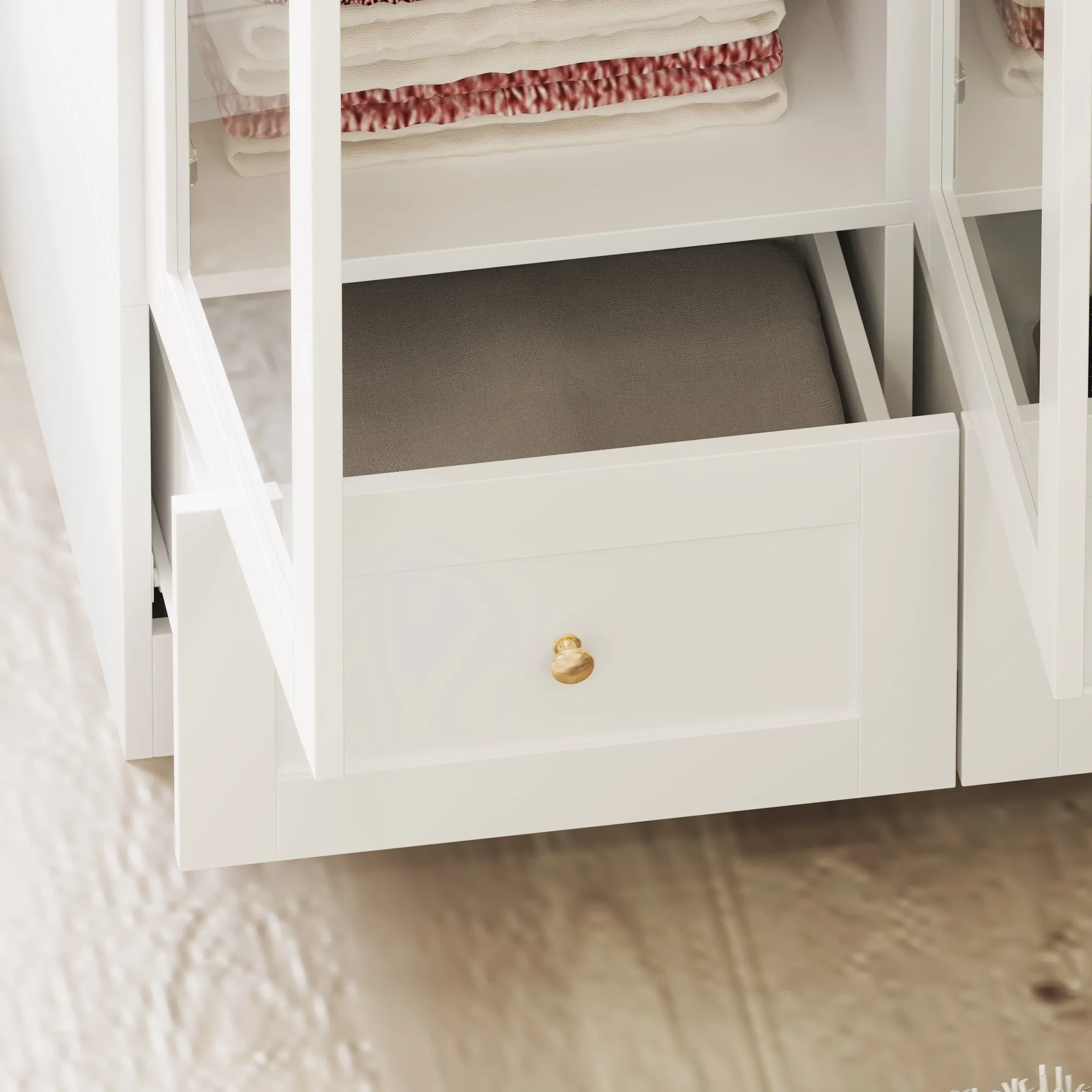 3-Door 3-Drawer Wardrobe With Elegant Design