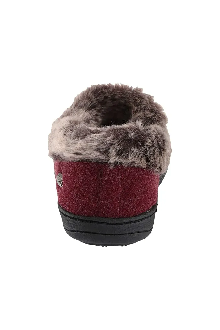 Acorn Faux Fur Chinchilla Collar Slipper