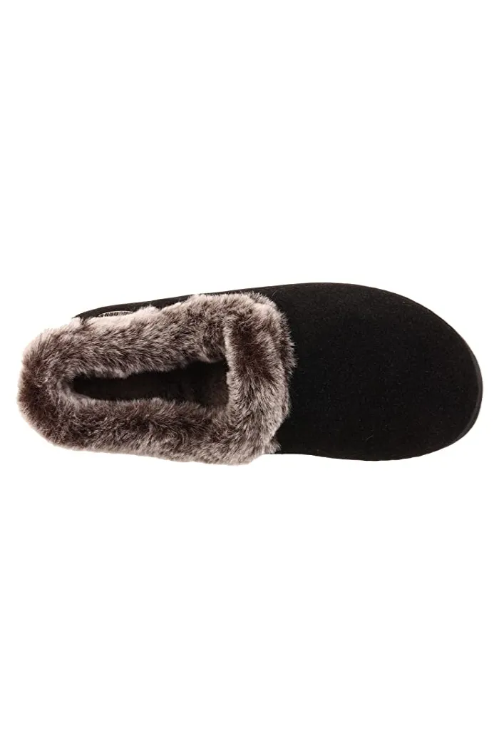 Acorn Faux Fur Chinchilla Collar Slipper