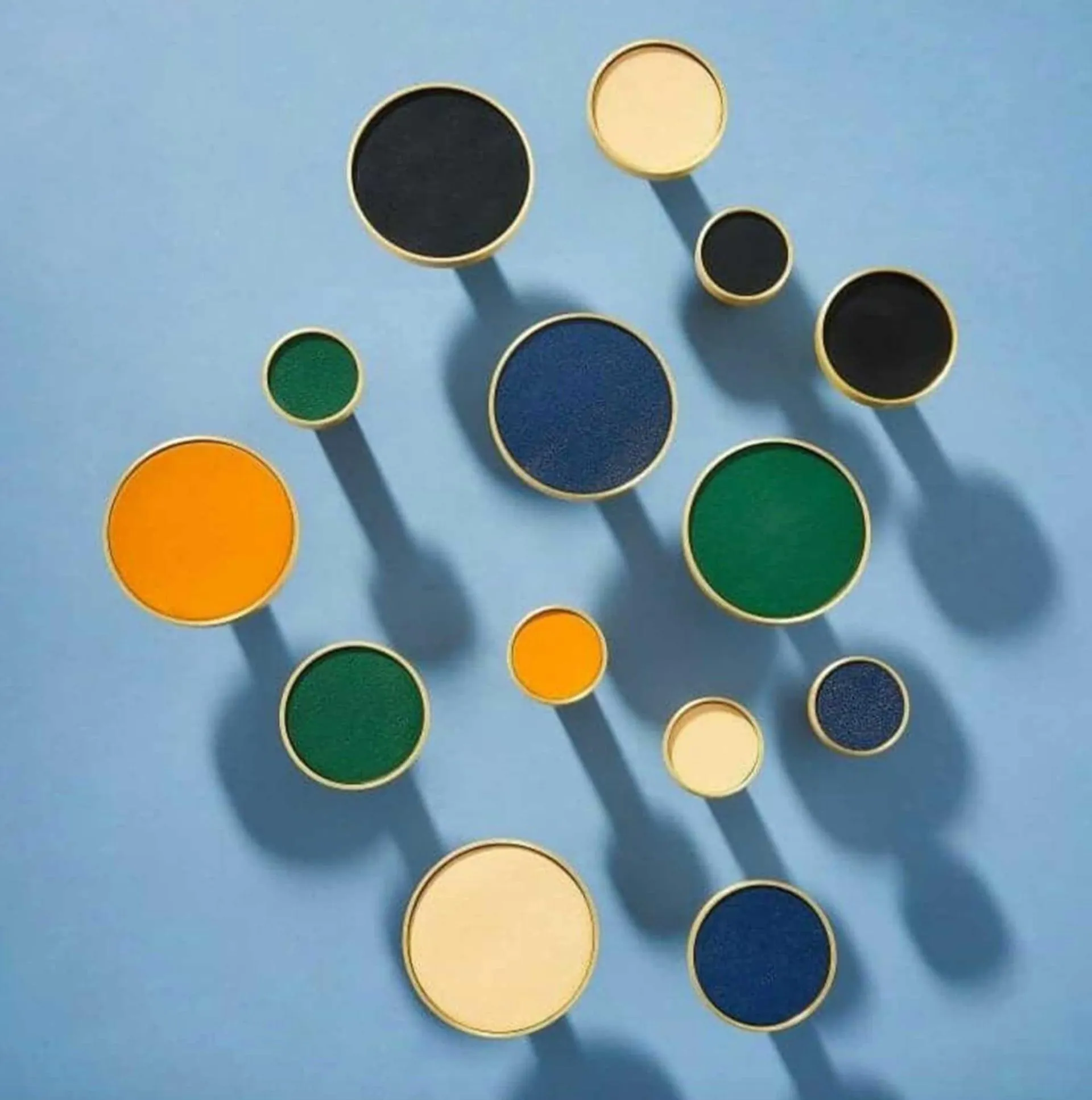 AMINTA / Solid Brass & Leather Furniture Knobs