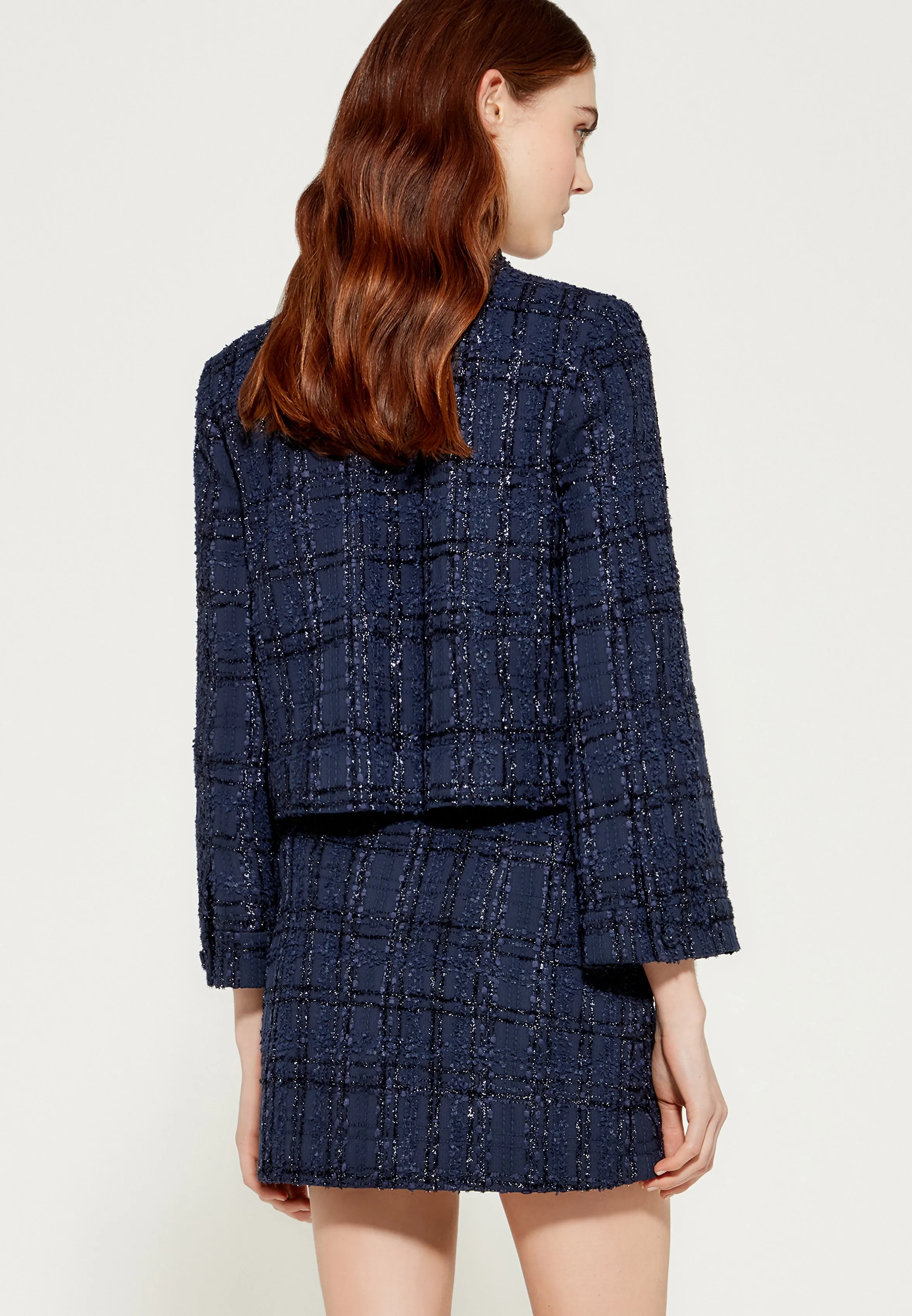 BENESSE CROPPED BLAZER JACKET