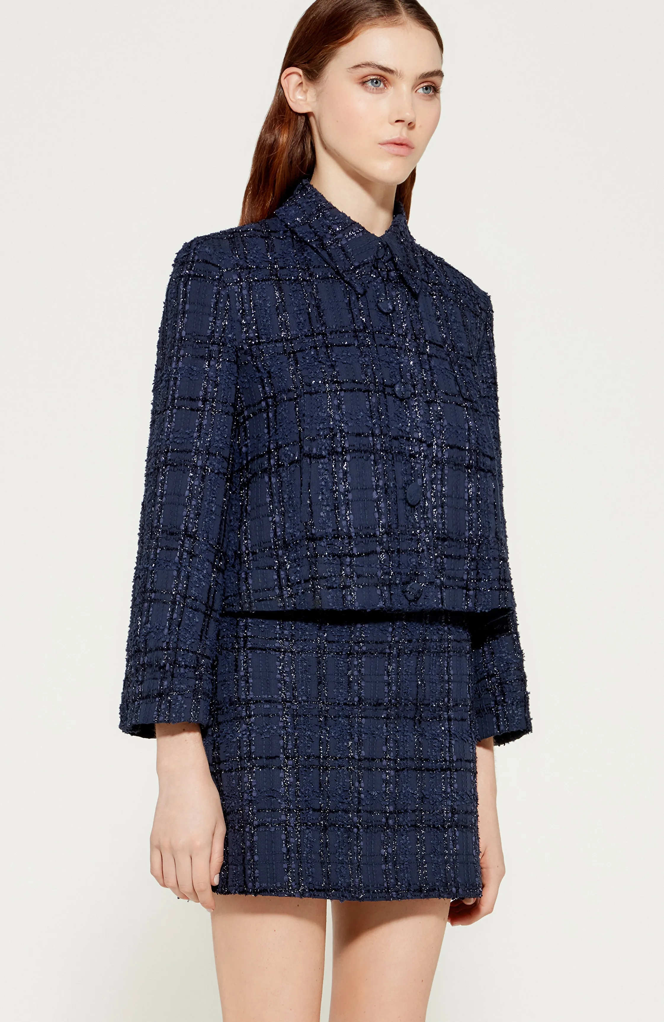 BENESSE CROPPED BLAZER JACKET