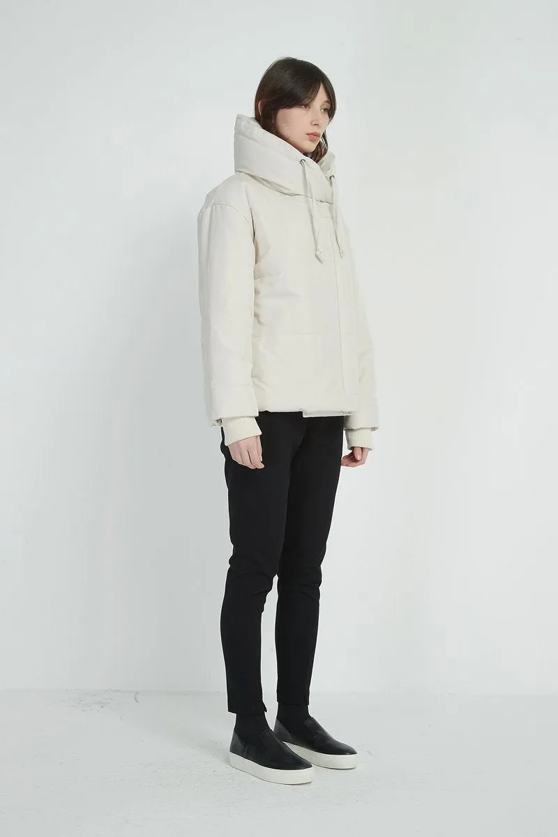 Big Collar Jacket- Bone