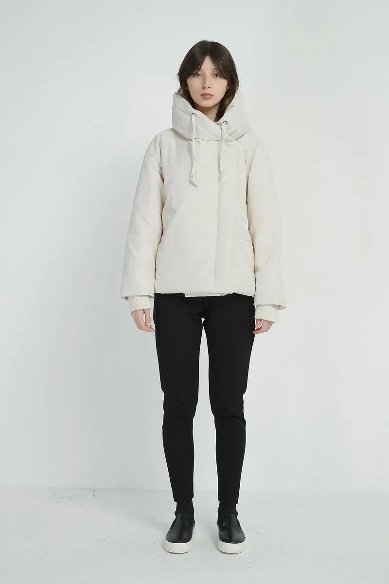 Big Collar Jacket- Bone