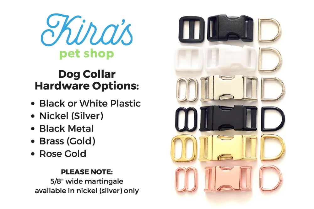 Black & White Skulls Dog Collar