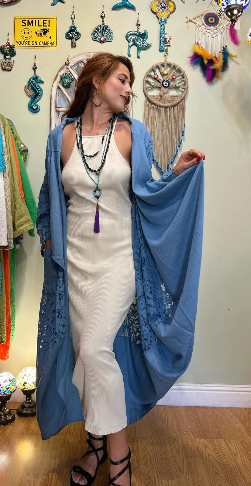 Black Lace Kaftan
