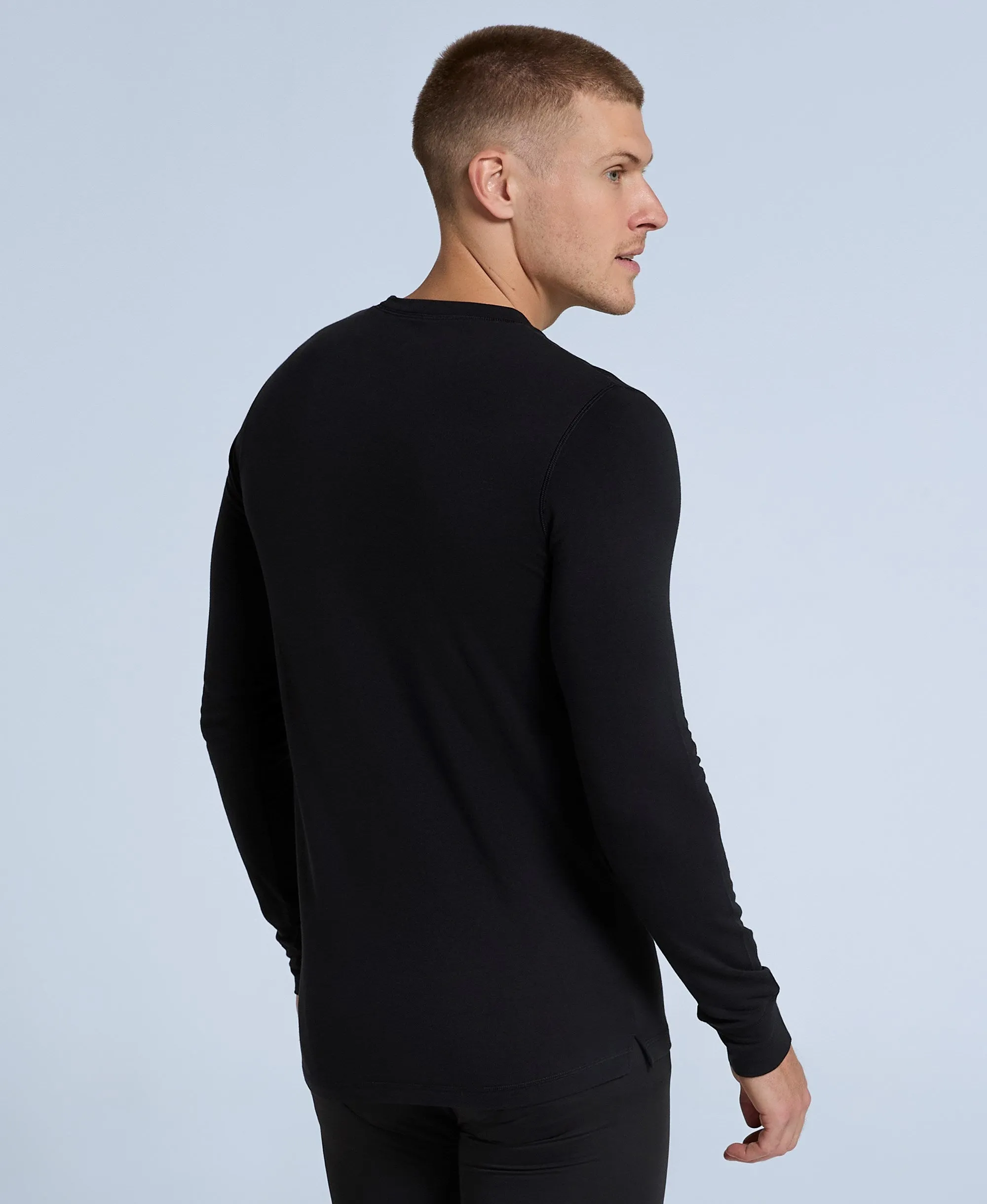 Blaze Mens Base Layer Top - Jet Black