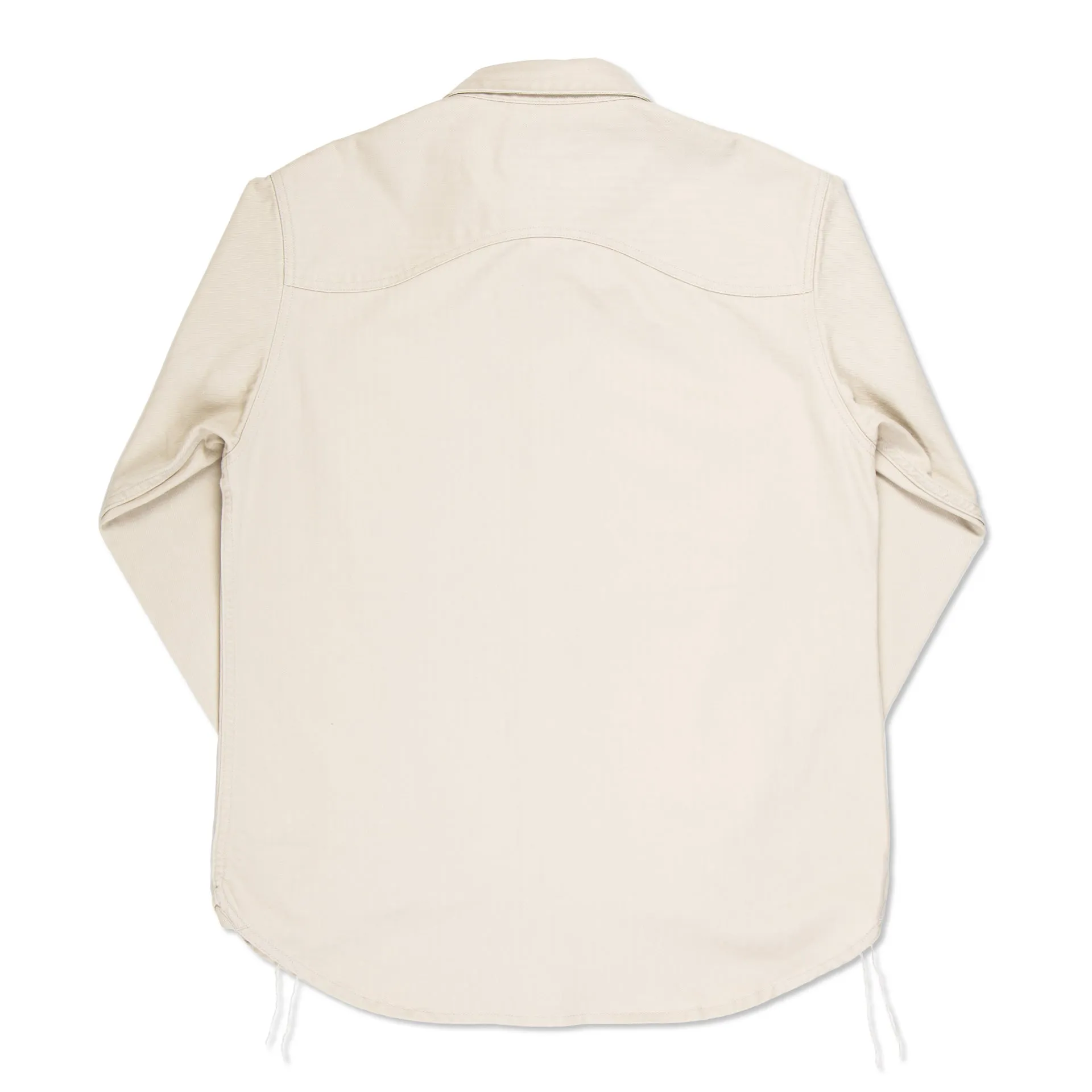 BWS-02 UTILITY SHIRT 8 oz. ivory herringbone