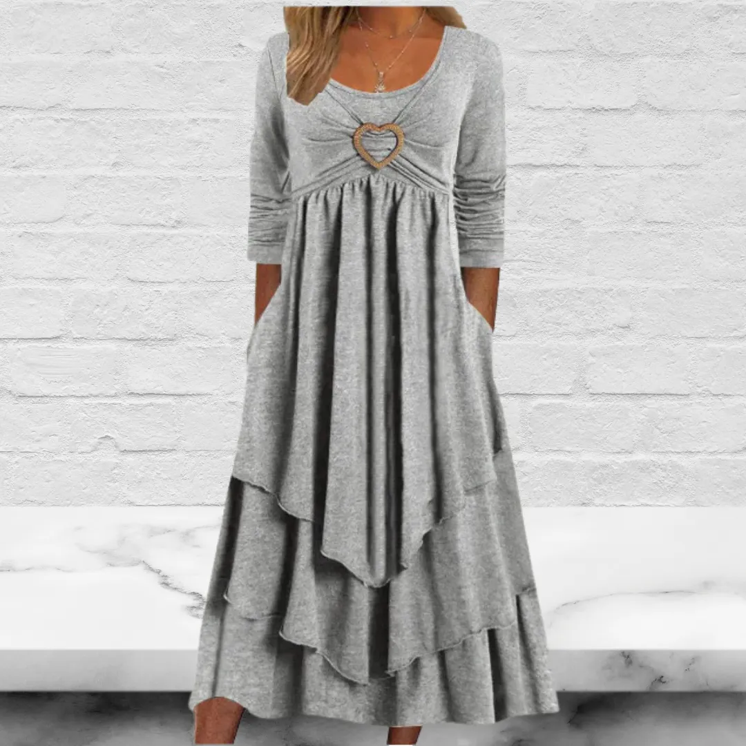 Casual Jersey Grommets Loose Dress