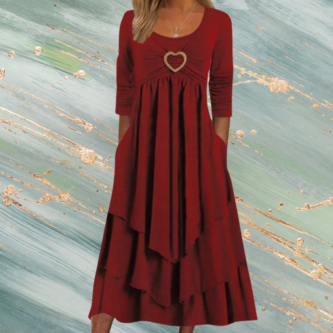 Casual Jersey Grommets Loose Dress