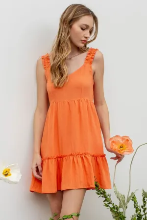 Clementine Ruffle Detail Dress