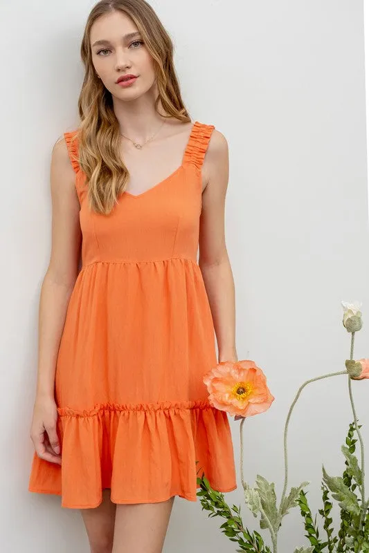 Clementine Ruffle Detail Dress