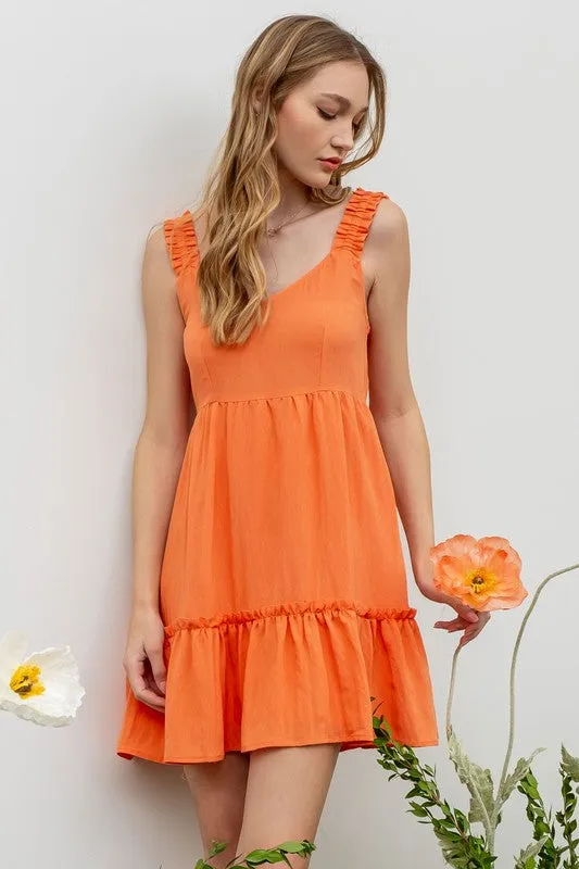 Clementine Ruffle Detail Dress