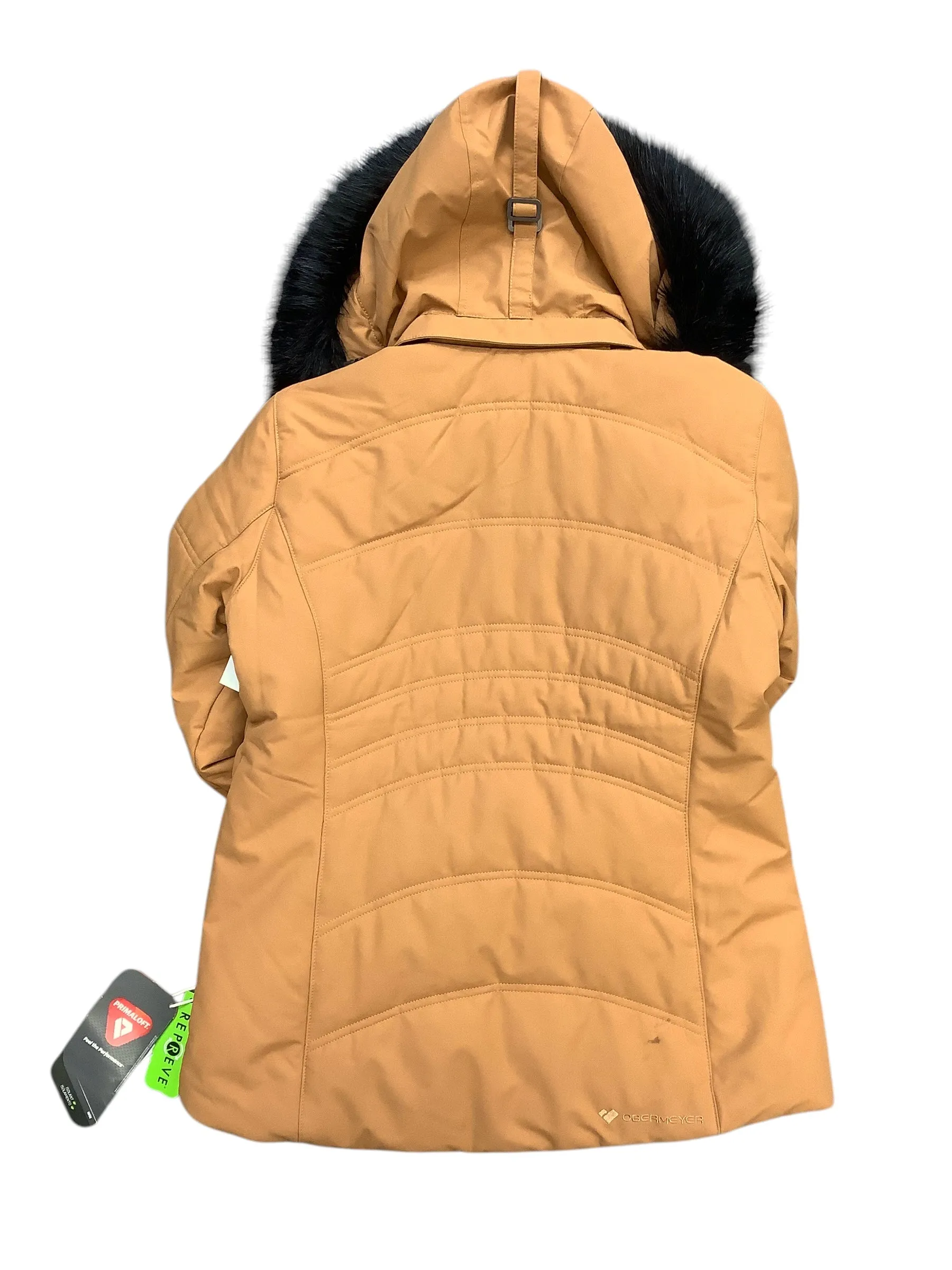 Coat Puffer & Quilted By Cmb In Brown, Size: 8