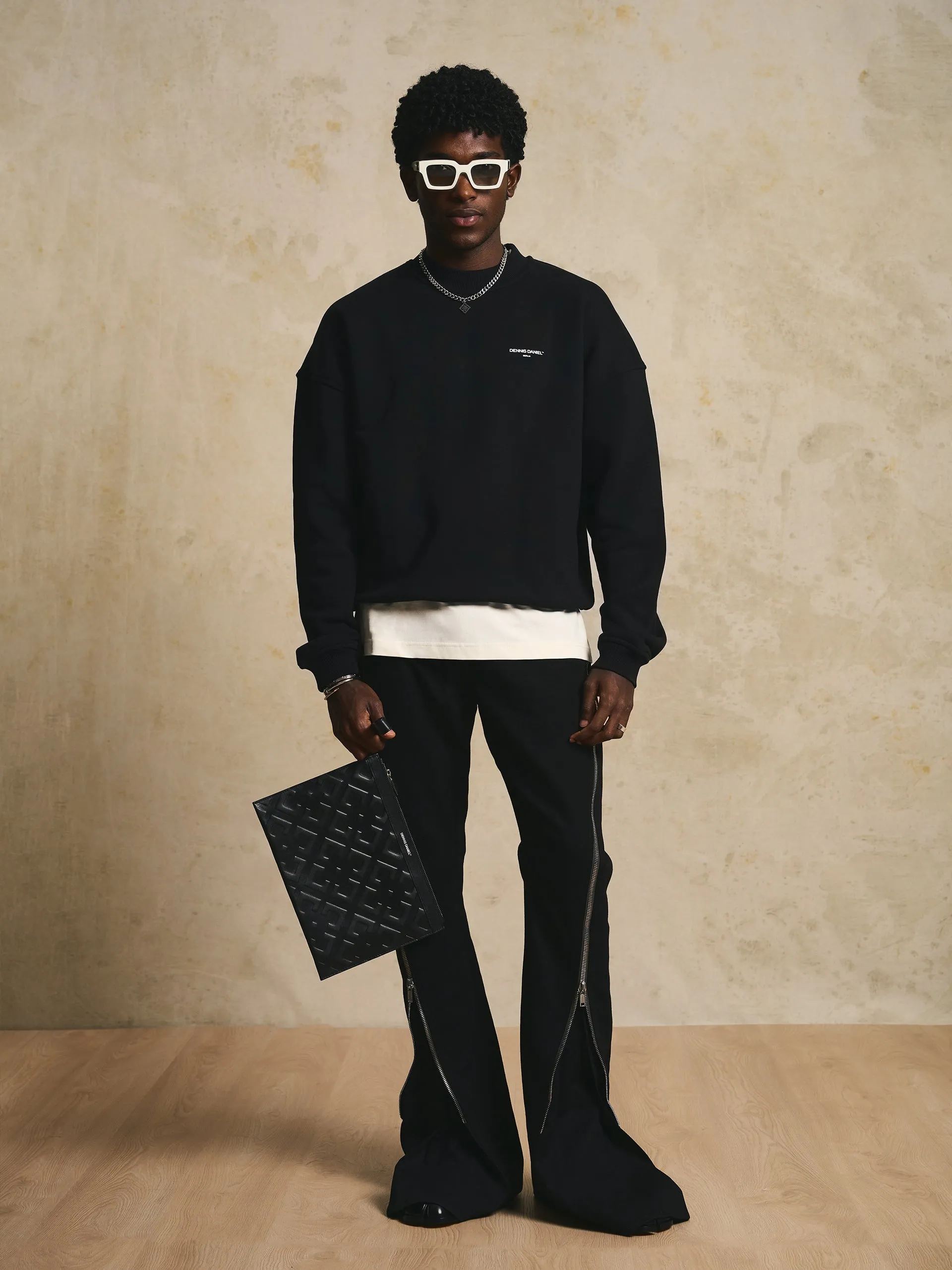 Contemporary Elegance Sweater - Black