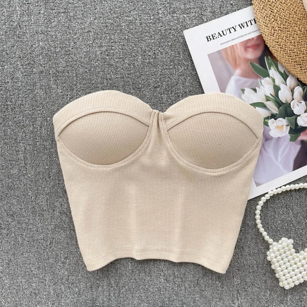 Flower On Your Head Bustier Top