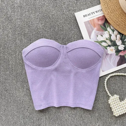 Flower On Your Head Bustier Top