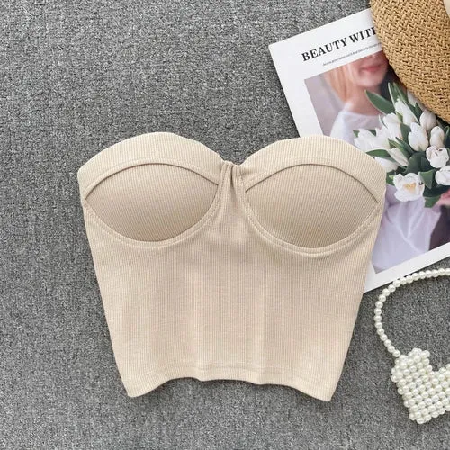 Flower On Your Head Bustier Top