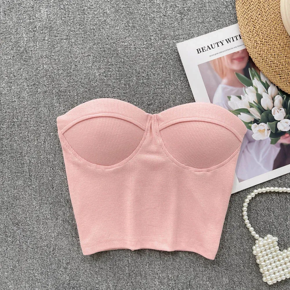 Flower On Your Head Bustier Top