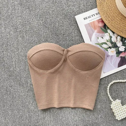 Flower On Your Head Bustier Top