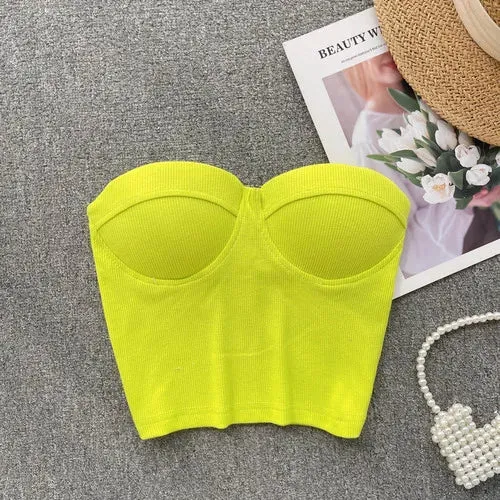 Flower On Your Head Bustier Top