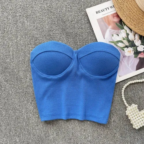 Flower On Your Head Bustier Top