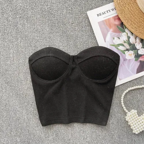 Flower On Your Head Bustier Top