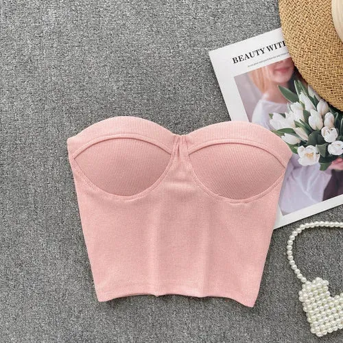 Flower On Your Head Bustier Top