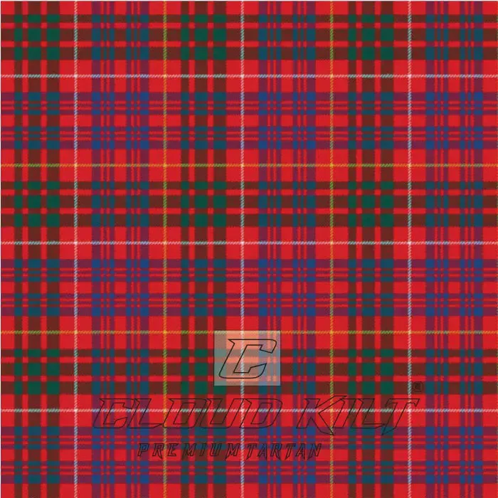 Fox Red Modern Tartan