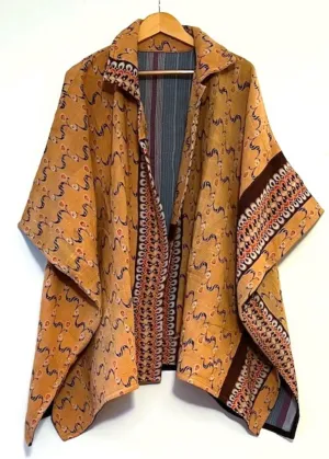 Fully Reversible Blanket Coat IS A Knock-Out (Bronze)