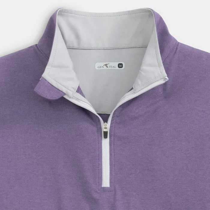 GenTeal Heathered Venture Performance Quarter-Zip - Bluestone