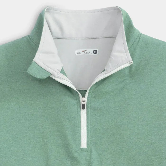 GenTeal Heathered Venture Performance Quarter-Zip - Bluestone