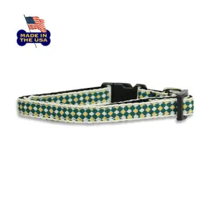 Green Diamond Ribbon Pet Dog Collar