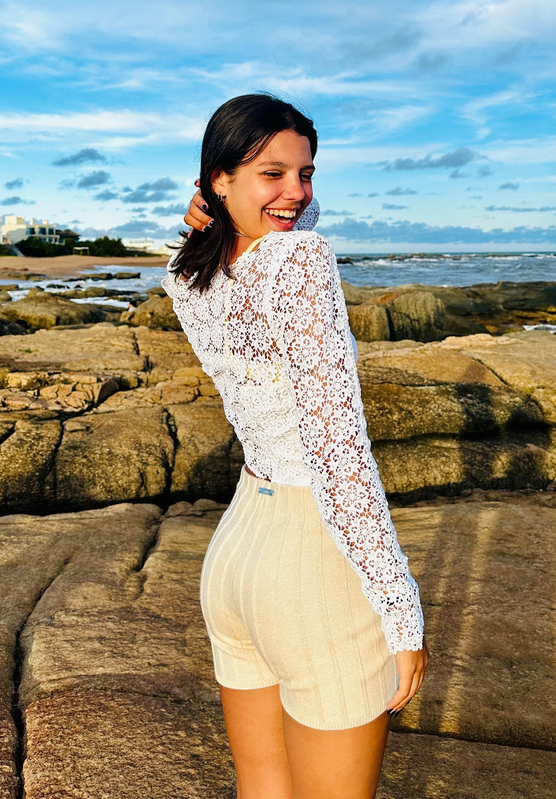 Heavy Guipure Lace Top - 60s