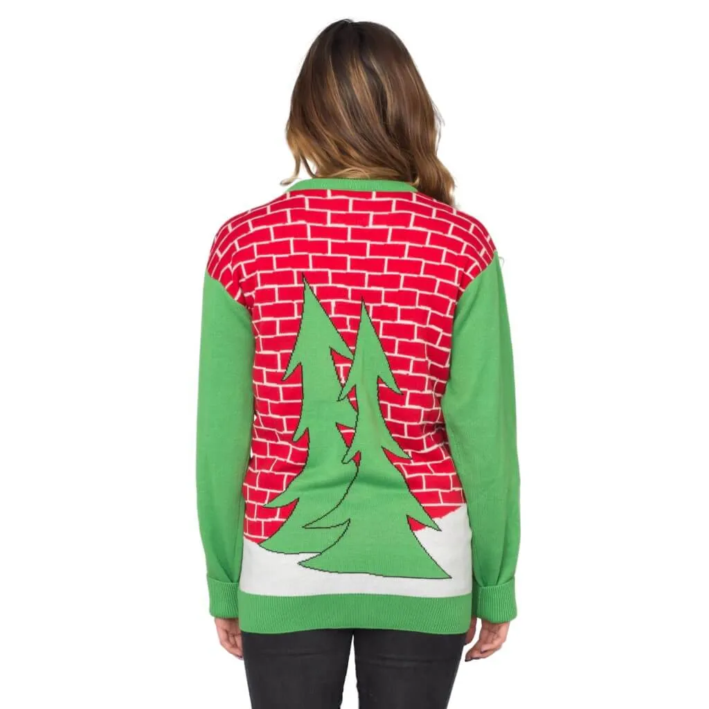 Holiday Cheers! Santa Beer Holder Stocking Ugly Christmas Sweater - JulesRoche