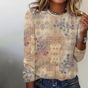 Isla - Vintage Ethnic Print T-Shirt