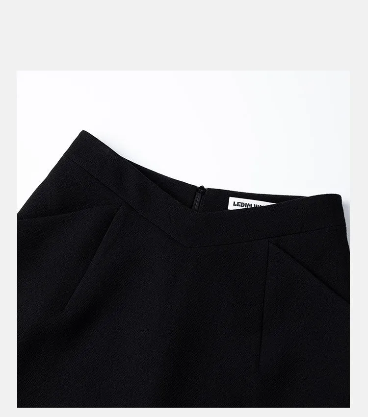 LEDI W THREE-DIMENSIONAL SILHOUETTE PANELLED SKIRT FALL/WINTER SKIRT - Liberr