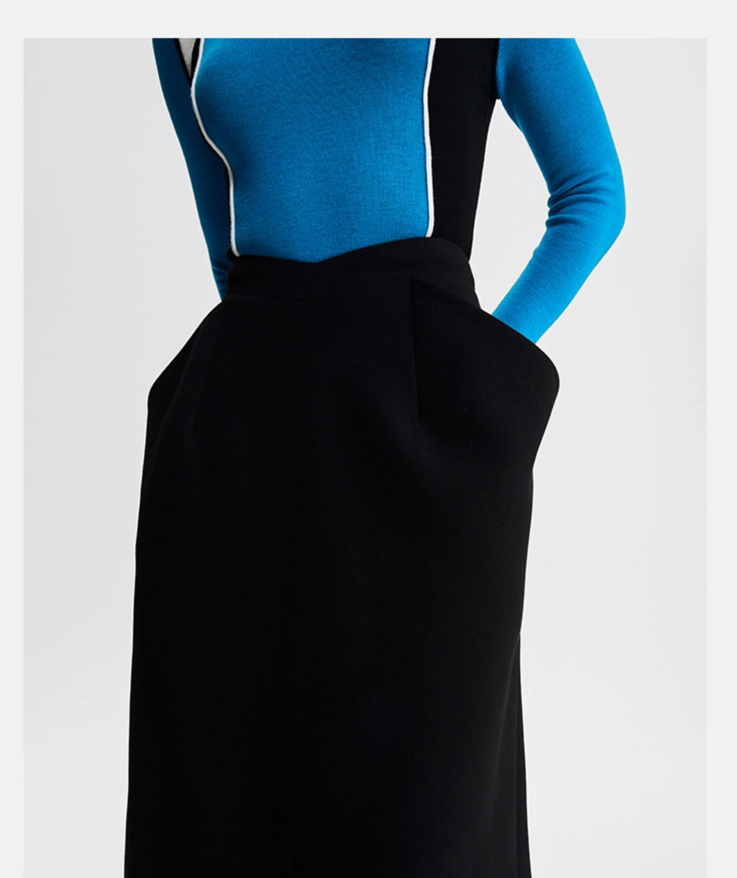 LEDI W THREE-DIMENSIONAL SILHOUETTE PANELLED SKIRT FALL/WINTER SKIRT - Liberr