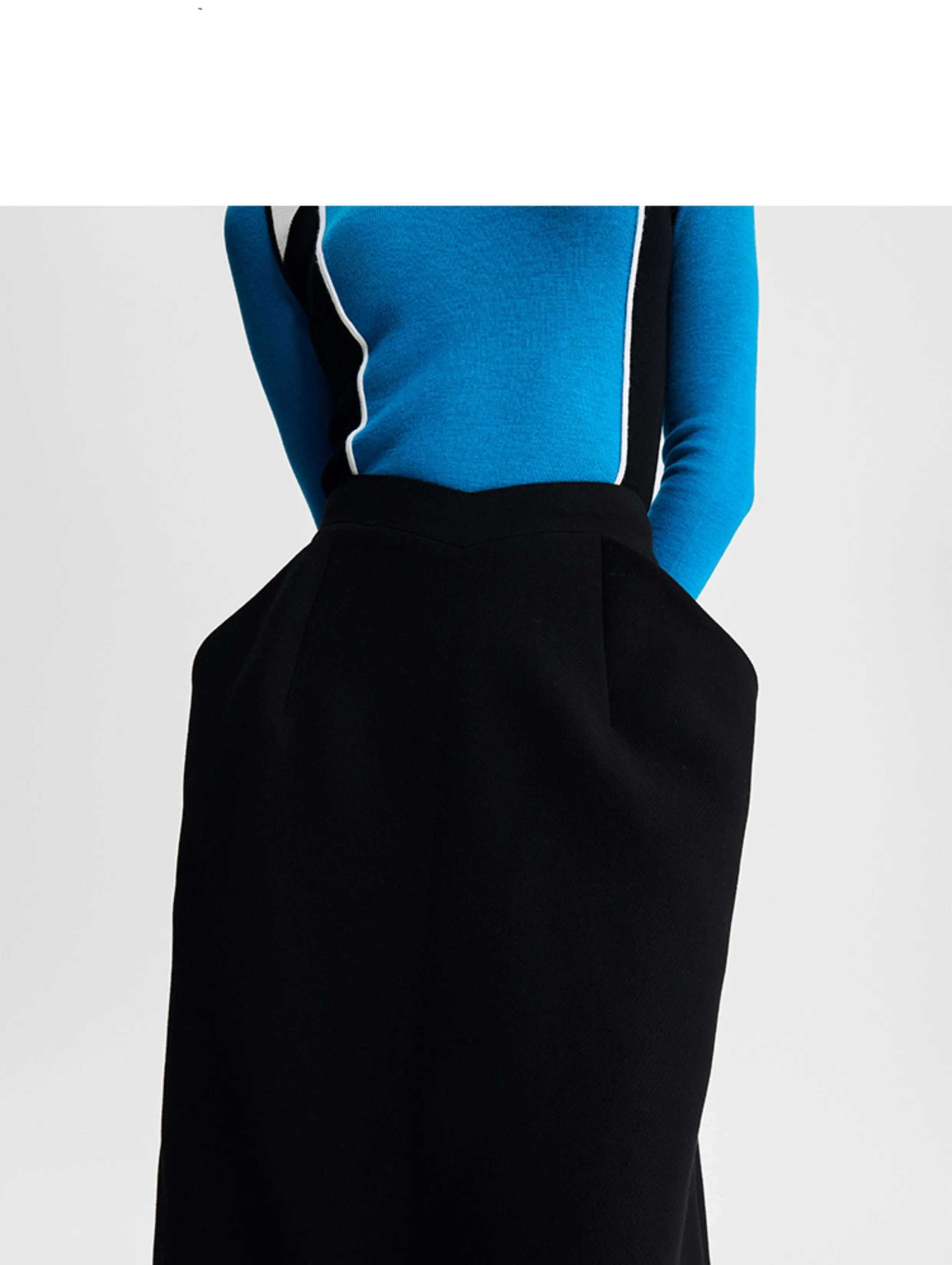 LEDI W THREE-DIMENSIONAL SILHOUETTE PANELLED SKIRT FALL/WINTER SKIRT - Liberr