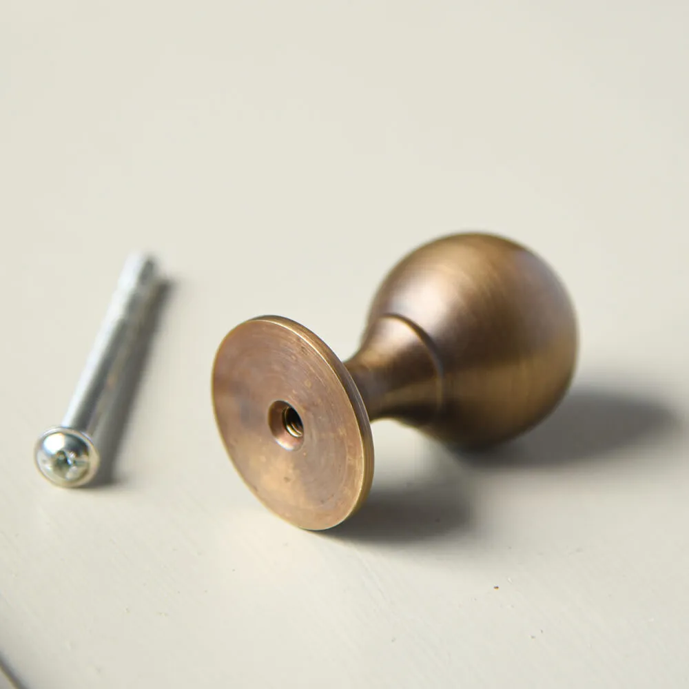 Light Antique Brass Penrose Cabinet Knob