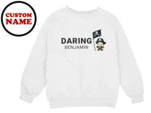 Long Sleeve Customized Winter Sweatshirt For Toddler Boys with Daring Text