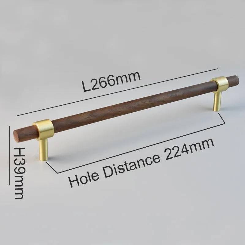 MENELAOS / Walnut & Solid Brass Handles