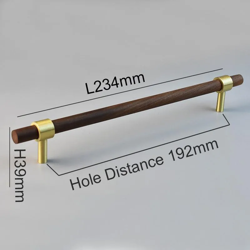MENELAOS / Walnut & Solid Brass Handles