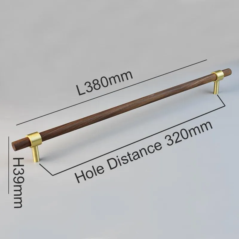 MENELAOS / Walnut & Solid Brass Handles