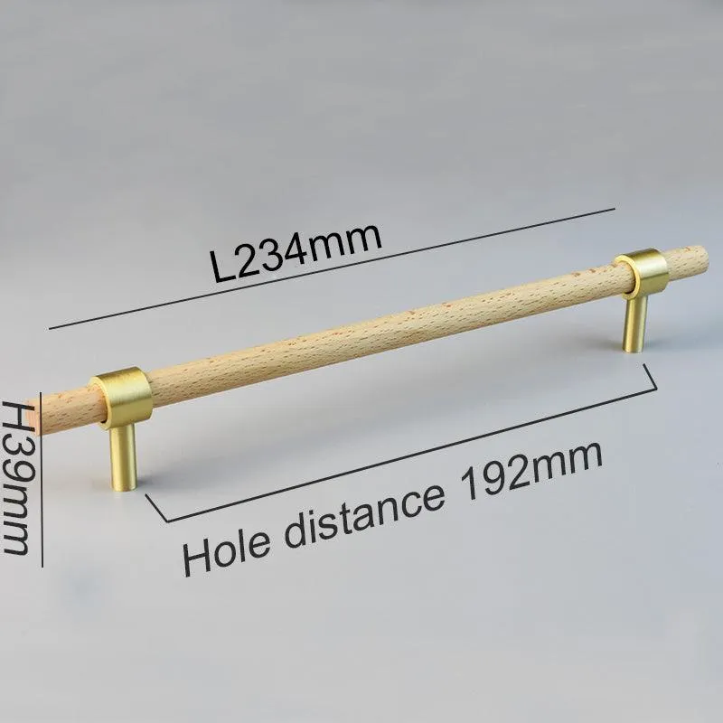 MENELAOS / Walnut & Solid Brass Handles