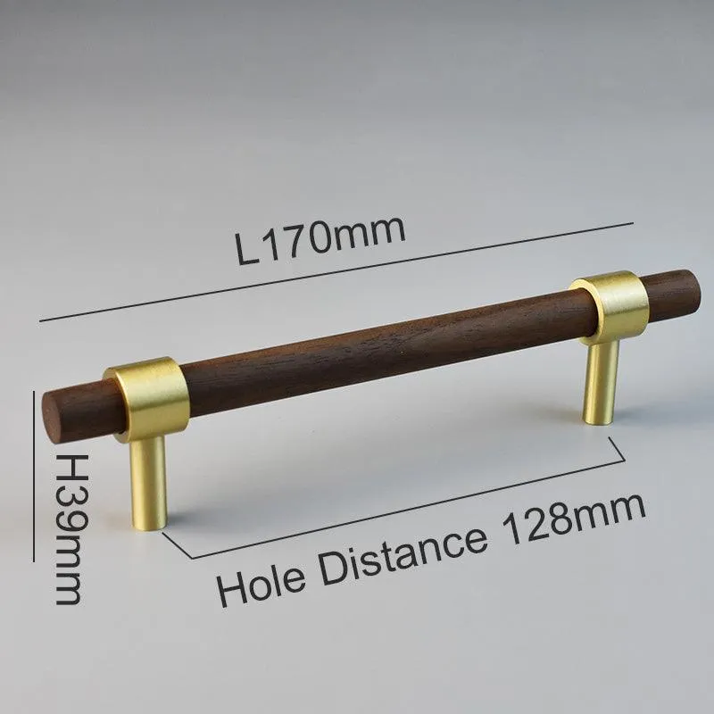 MENELAOS / Walnut & Solid Brass Handles