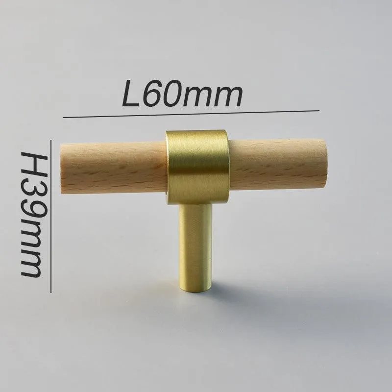 MENELAOS / Walnut & Solid Brass Handles